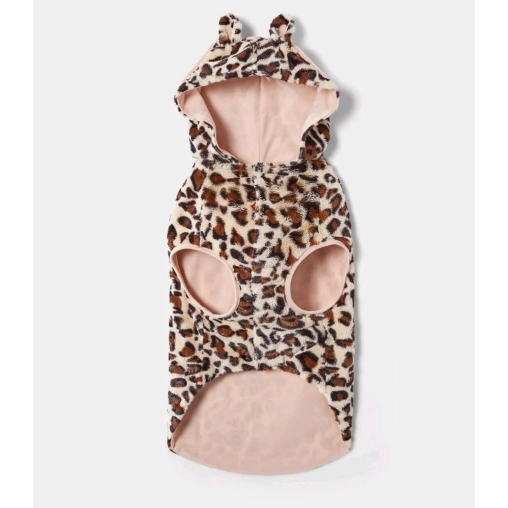 Hyde & Eek Halloween Leopard Hoodie Dog Hoodie Size S